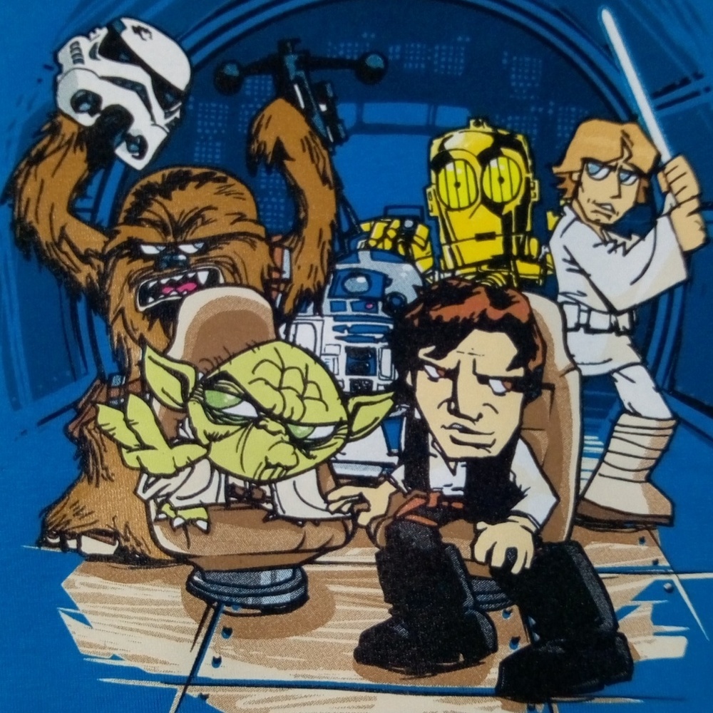 Star Wars Millennium Falcon Cartoon Scene by Disne